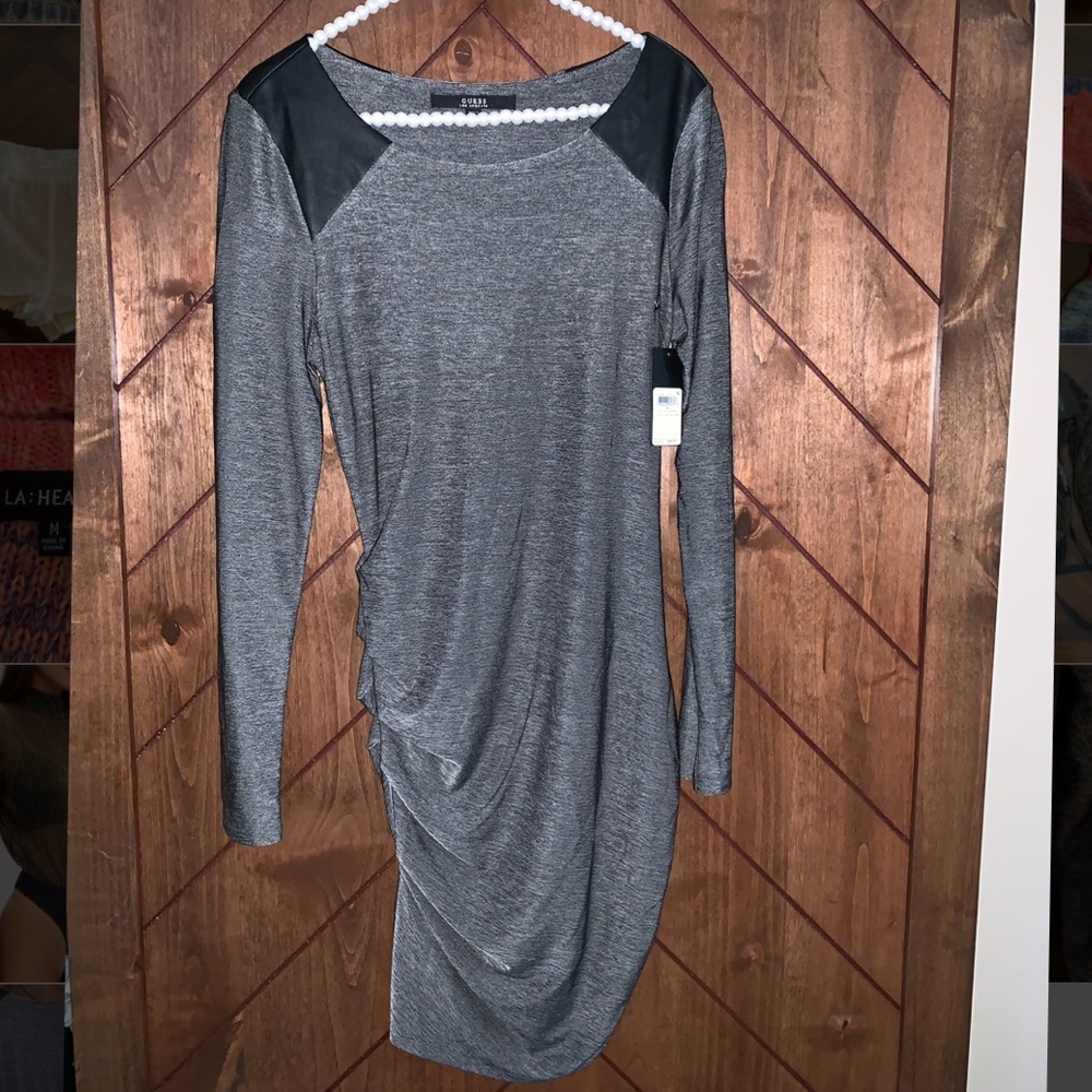 Dark Gray Long Sleeve Dress